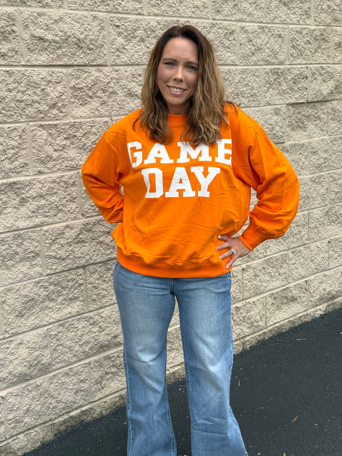 Oversized Varsity Game Day Sweatshirt