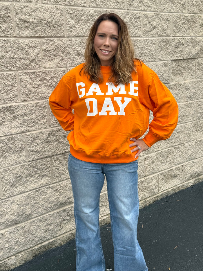 Oversized Varsity Game Day Sweatshirt