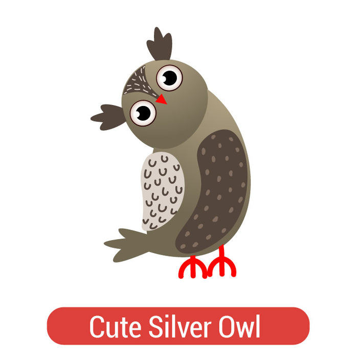 Cute Silver Owl