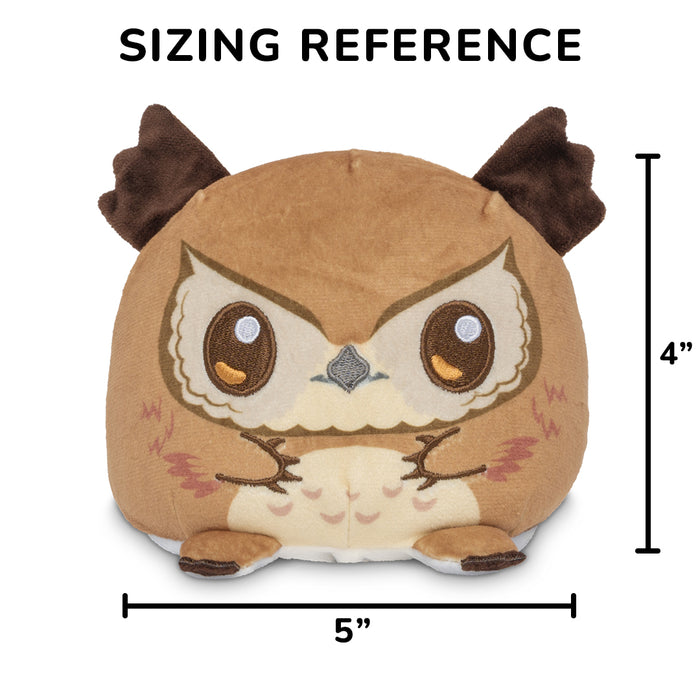 Owlbear 4" Reversible Plushie sizing reference
