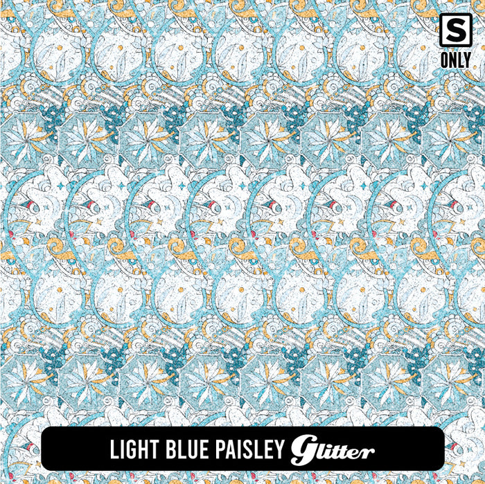 Light Blue Paisley