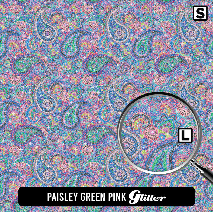 Paisley Green Pink