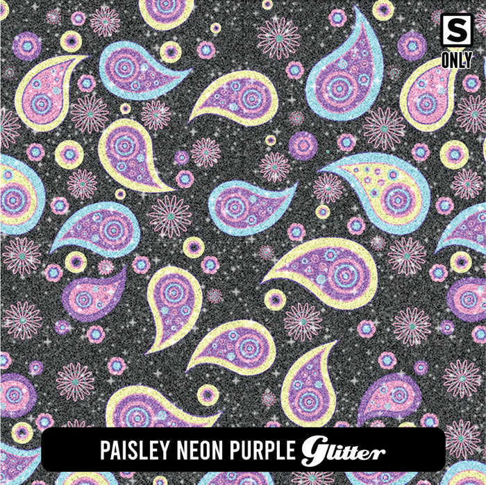 Paisley Neon Purple