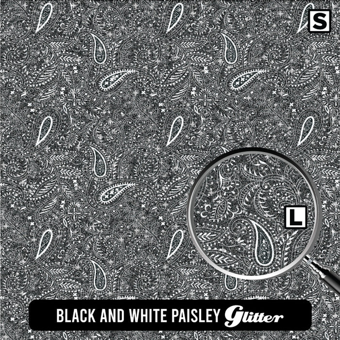 Black and White Paisley