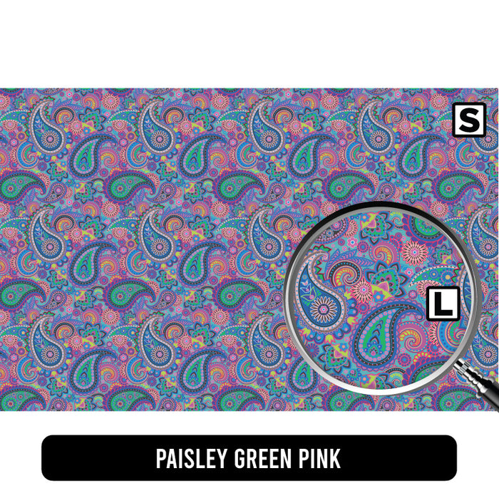 Paisley Green Pink