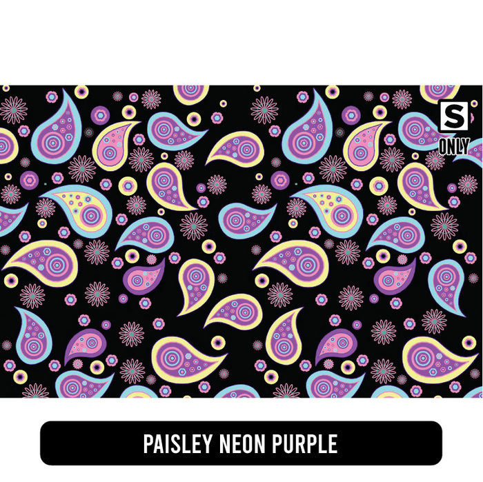 Paisley Neon Purple