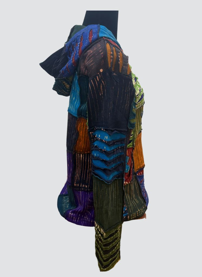 Patch Flower Hooded Jacket WKJ912  WH