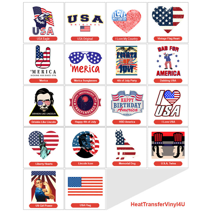 Patriotic Theme PAC Adhesive Vinyl (8")