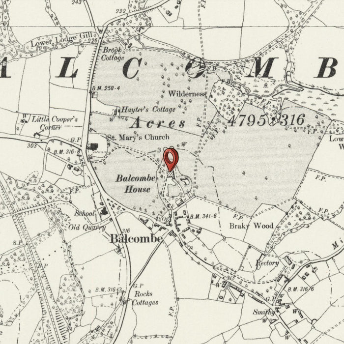 Personalised Old Map of Cambridge