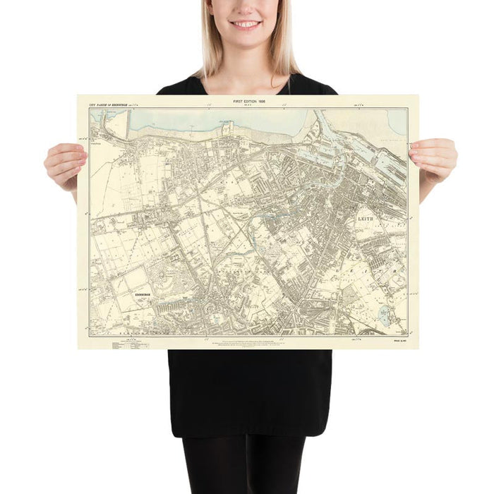 Personalised Old Map of Warrington