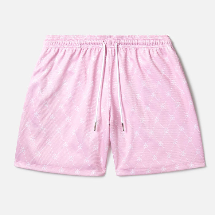 PINK DIAMOND MONOGRAM SHORTS