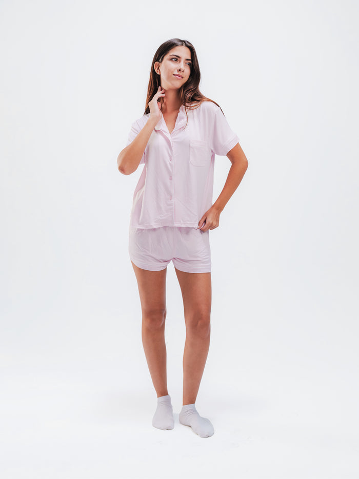 PIPED SHORT SLEEVE & SHORT SET