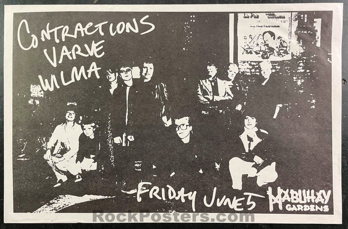 PK-7 - Contractions - Mabuhay Gardens - 1977 Flyer - Excellent - SF Rock Posters & Collectibles