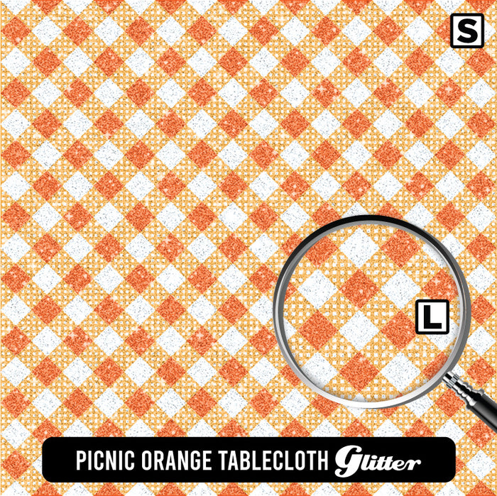 Picnic Orange Tablecloth