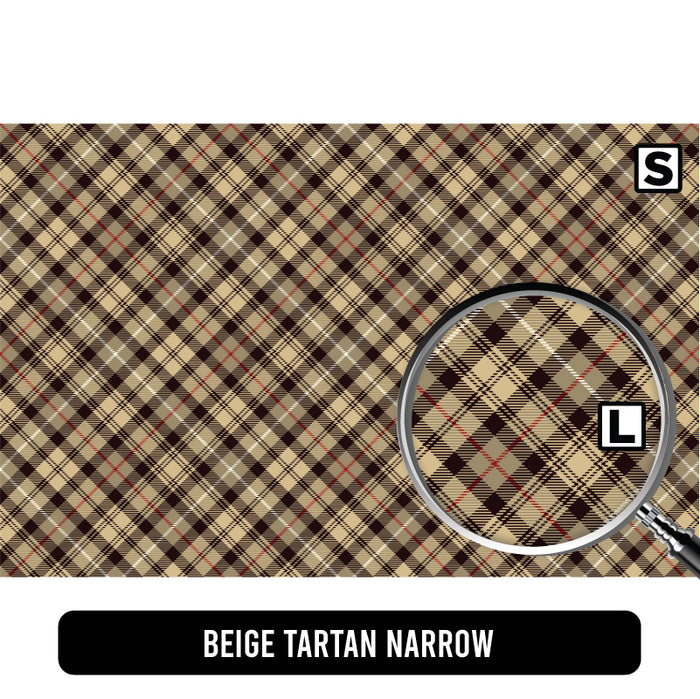 Beige Tartan Narrow