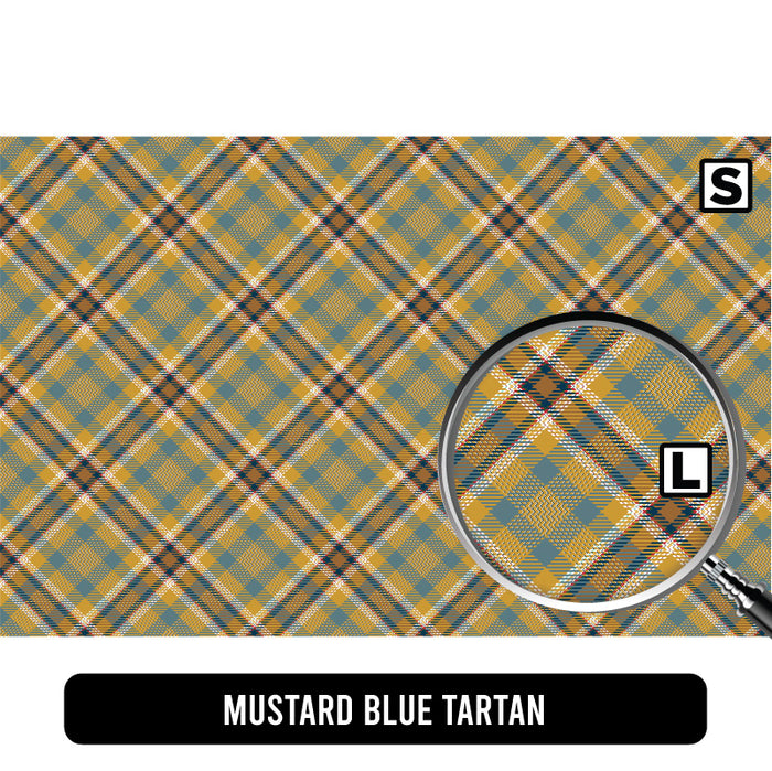 Mustard Blue Tartan