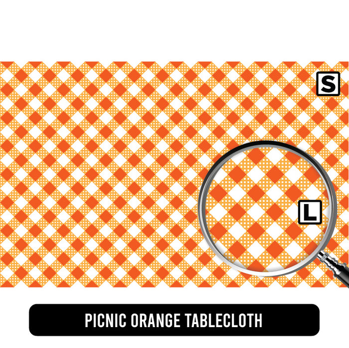 Picnic Orange Tablecloth