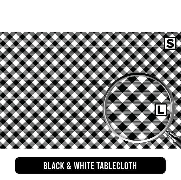 Black and White Tablecloth