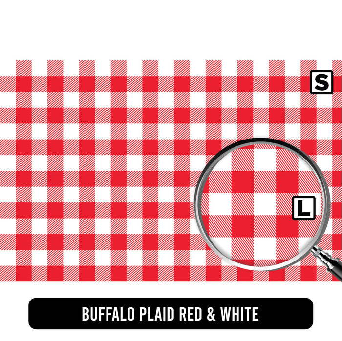 Buffalo Plaid Red and White