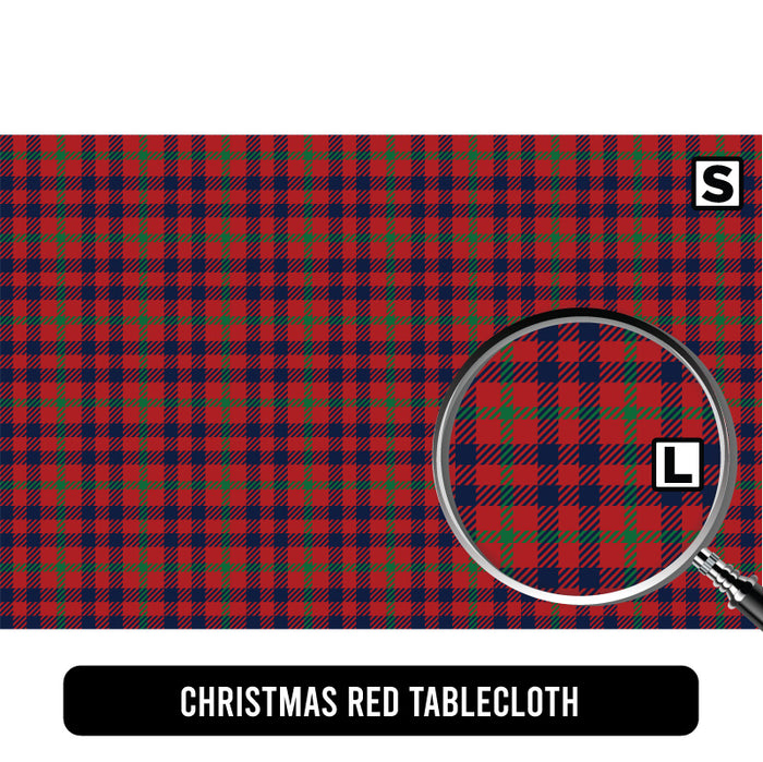 Christmas Red Tablecloth