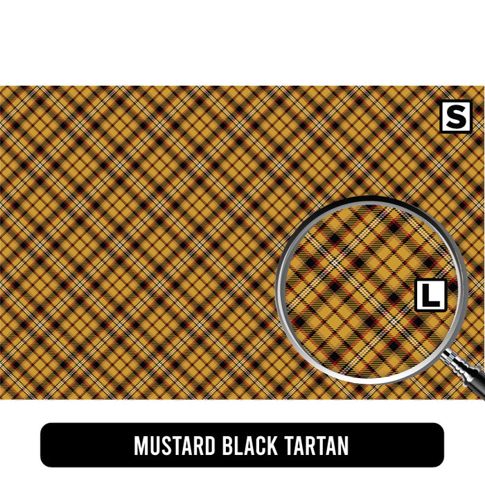 Mustard Black Tartan