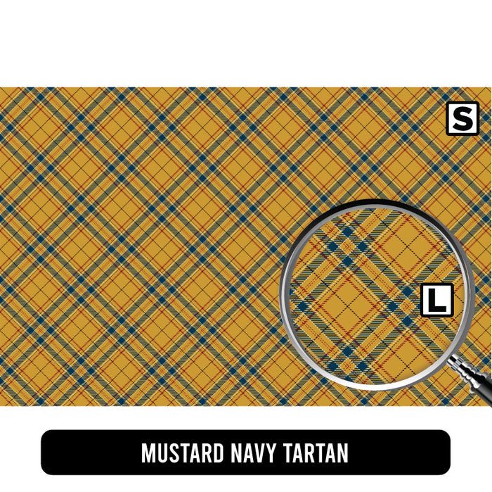 Mustard Navy Tartan
