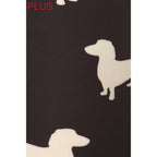 Plus Size Dachshund Print Capri Leggings - Buttery Soft High Waist