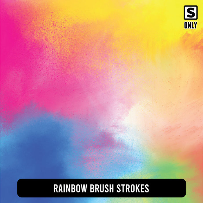 Rainbow Brush Strokes