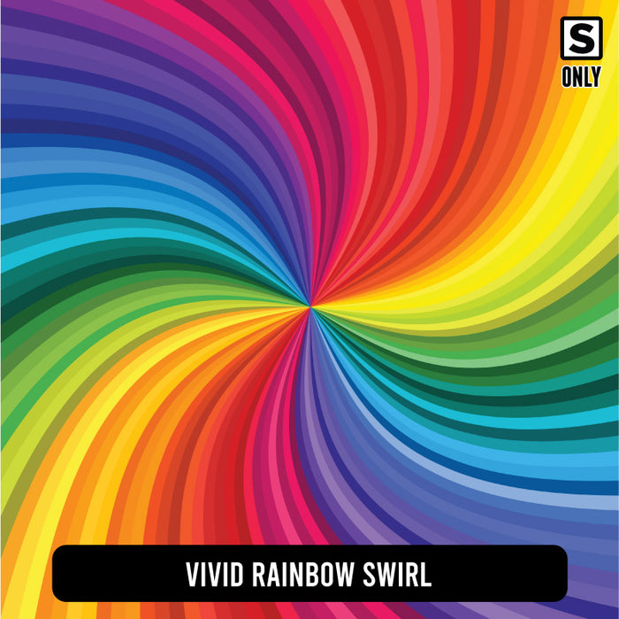 Vivid Rainbow Swirl