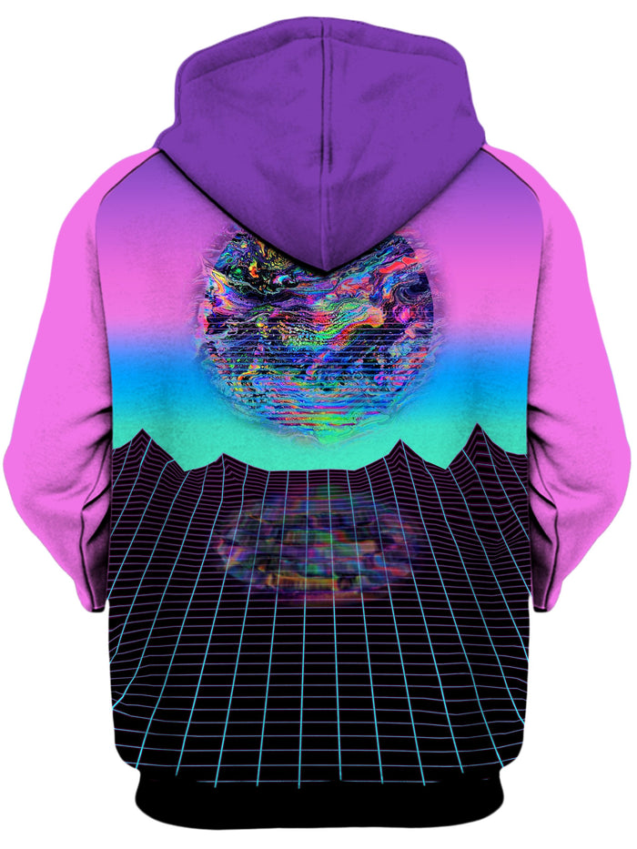 Psychedelic Outrun Unisex Zip-Up Hoodie Psychedelic Pourhouse Epic Hoodie