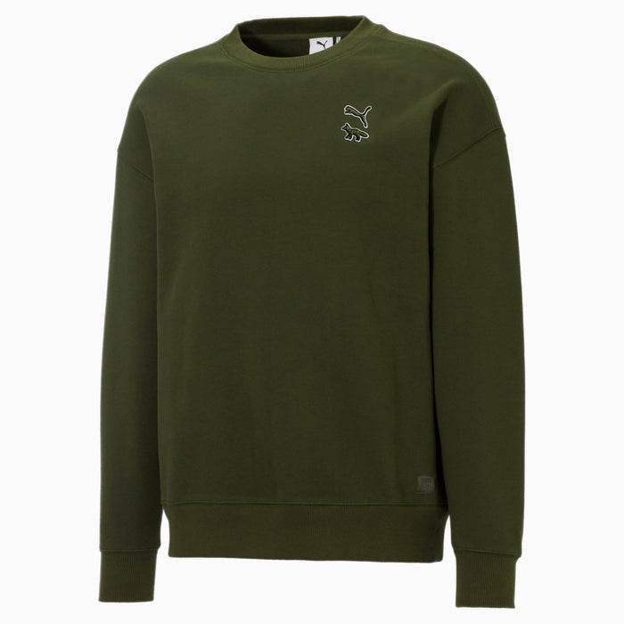 PUMA x MAISON KITSUNE Crew - Rifle Green