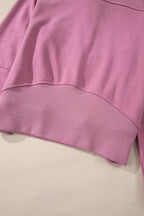 Shop Quarter Zip Stand Neck Kangaroo Pocket Sweatshirt at eAura