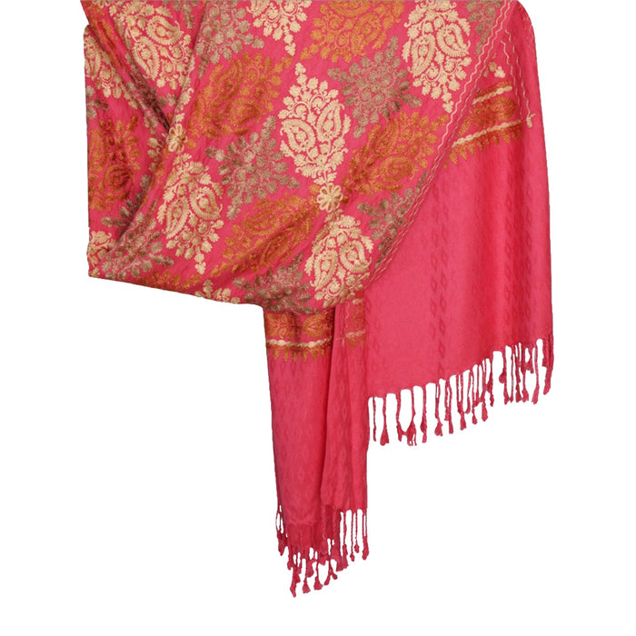 Radish  Odhni Embroidered | Stoles & Shawls | 100% Wool | For Women - Mojopanda Organic  Store