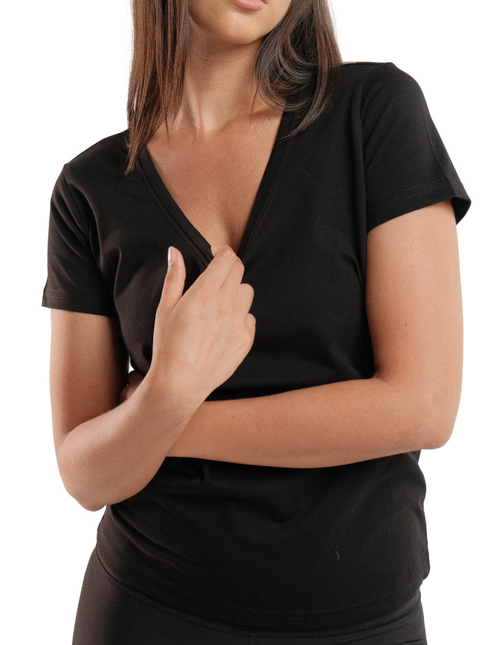 RELAXED FIT V-NECK TEE