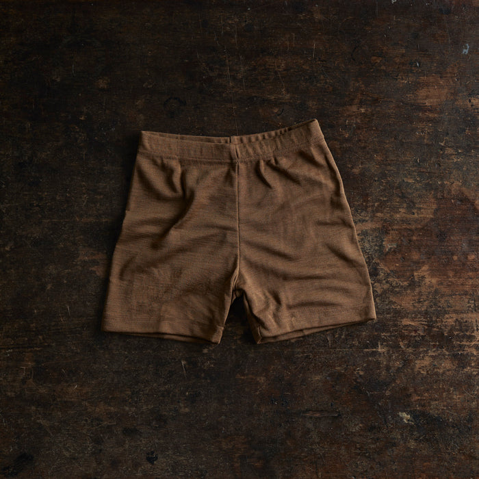 Rhea Baby & Kids Shorts - Merino Wool & Silk - Almond