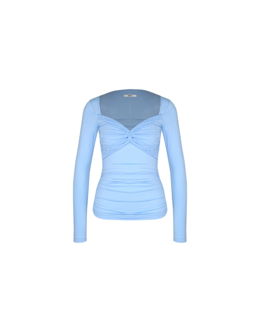 RIO KNIT LONG SLEEVE CORNFLOWER