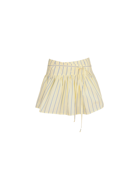 RODEO MINI SKIRT BUTTER NAVY STRIPE