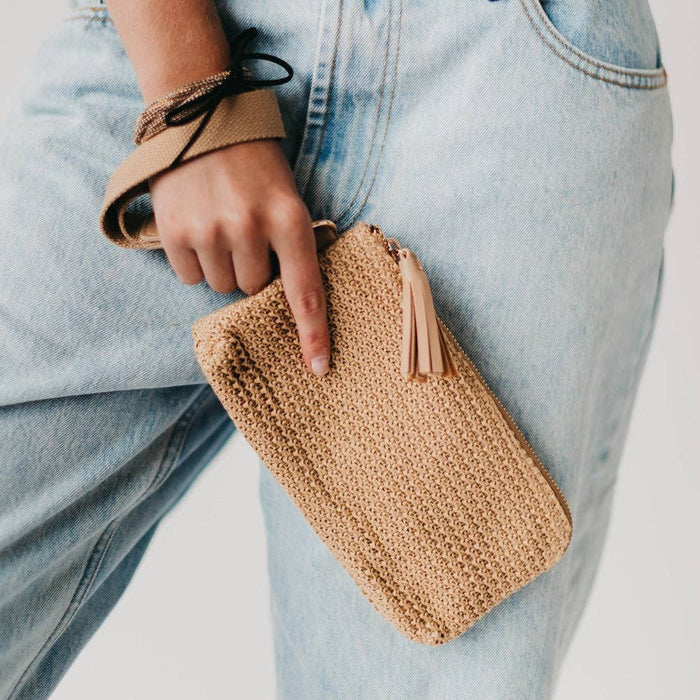 Rome 3-in-1 Raffia Clutch