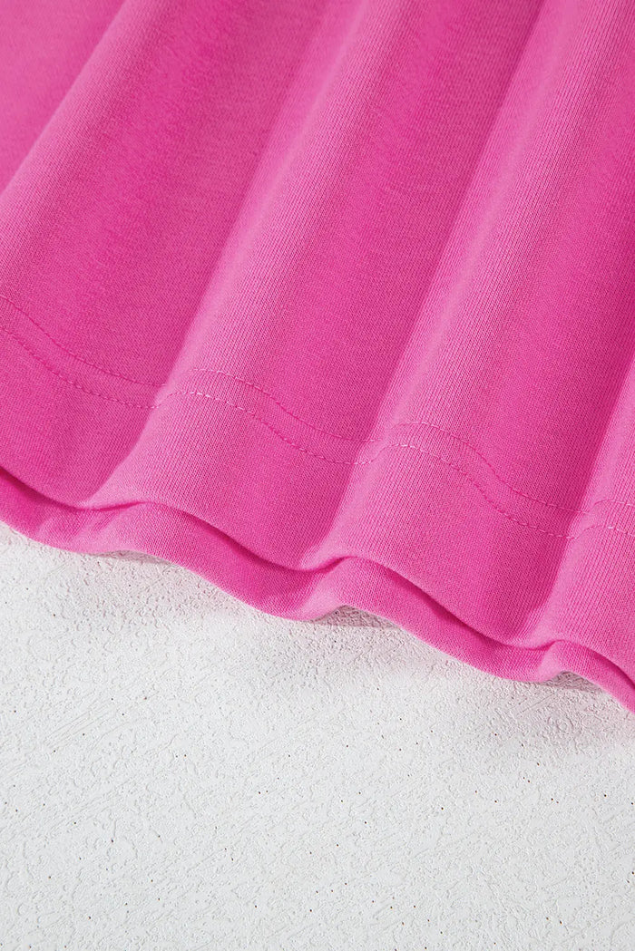 Sachet Pink Solid Drop Shoulder Drawstring Cropped Hoodie - Tops/Sweatshirts & Hoodies