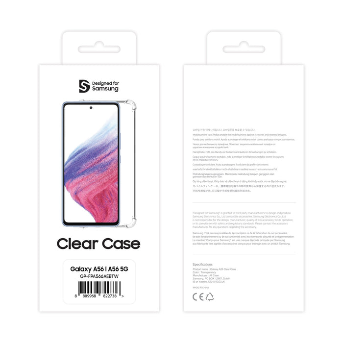 Samsung Mobeen Clear Case - Samsung Galaxy A56 - Clear (SAM-GP-FPA566AE)