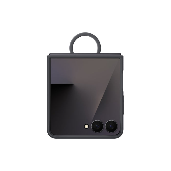 Samsung Silicone Cover With Ring - Samsung Galaxy Z Flip7 - Black (SAM-EF-PF766TB)