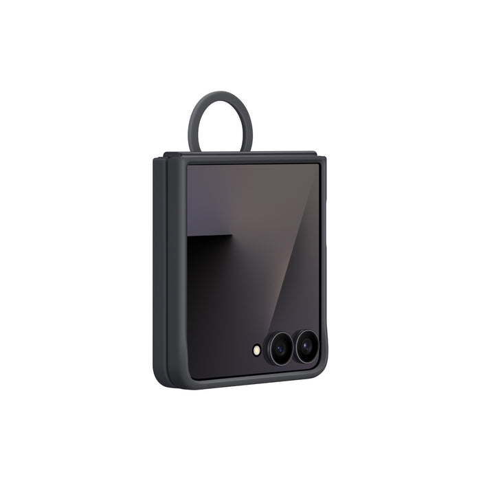 Samsung Silicone Cover With Ring - Samsung Galaxy Z Flip7 - Black (SAM-EF-PF766TB)