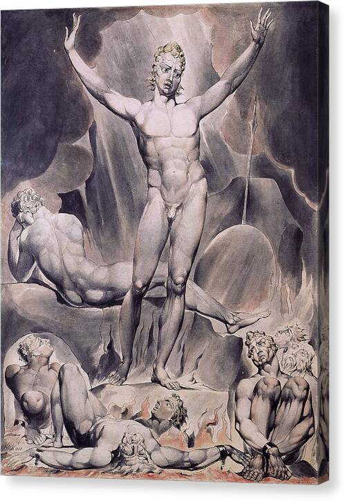 Satan Arousing the Rebel Angels - Canvas Print