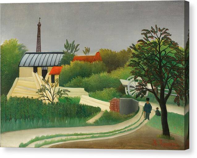Scierie aux environs de Pari - Canvas Print