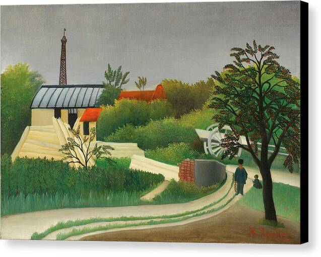 Scierie aux environs de Pari - Canvas Print