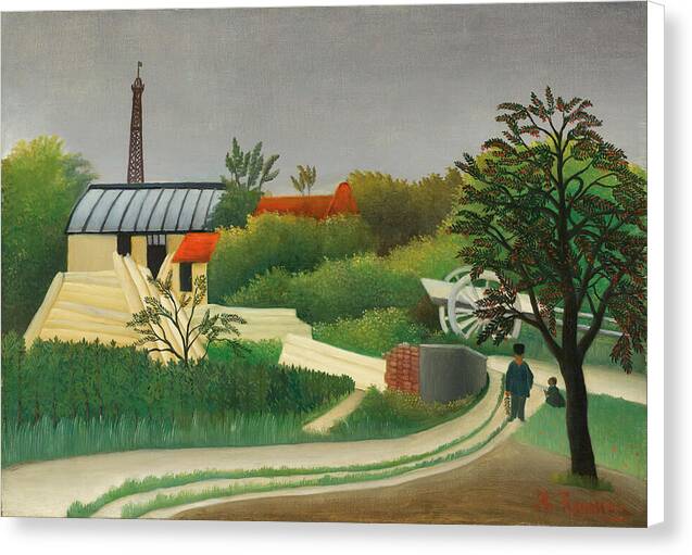 Scierie aux environs de Pari - Canvas Print