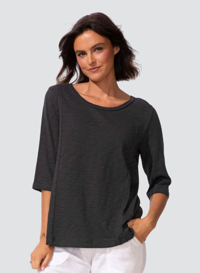 Seamed Elbow Tee Cotton Slub 10026 * NEW
