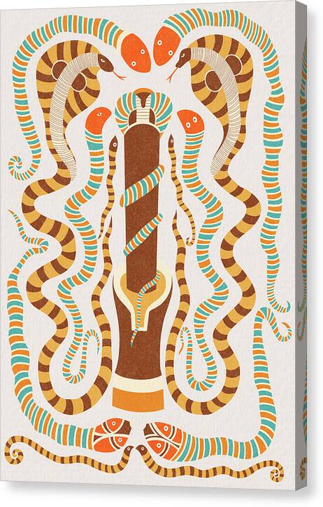 Serpent Symphony - Canvas Print