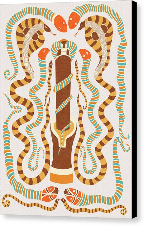 Serpent Symphony - Canvas Print
