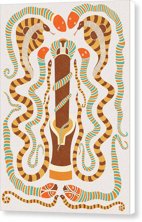 Serpent Symphony - Canvas Print